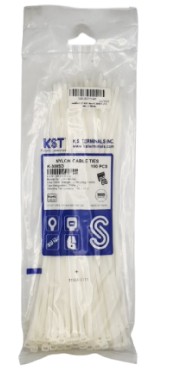 [1009714] เคเบิ้ลไทร์ ET-300SD ยาว 12" 4.8 สีขาว แพ็ค 100 ชิ้น KST