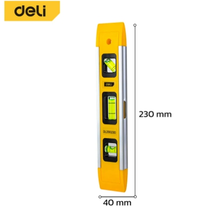 [1000664] ระดับน้ำ 230×40×17mm EDL290230 แม่เหล็ก DELI+