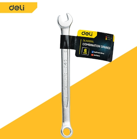 [1000772] ประแจแหวน,ปากตาย 13 mm DL130013 DELI+