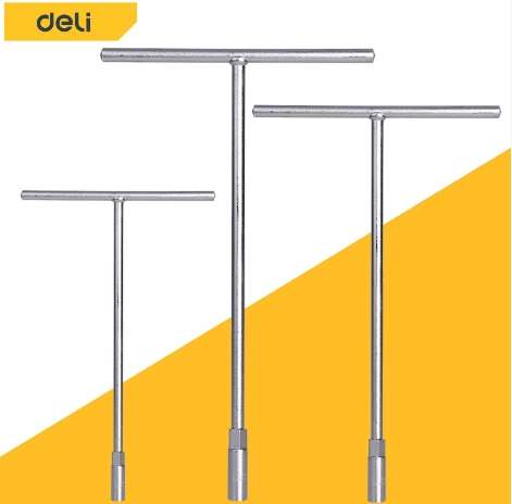 [1000863] ประแจบล็อคด้ามตัวที 19mm EDL19 DELI+