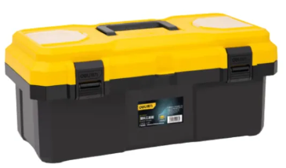 [1000881] กล่องเครื่องมือ 19" 470*240*205MM EDL-TC290 สีเหลืองดำ DELI+