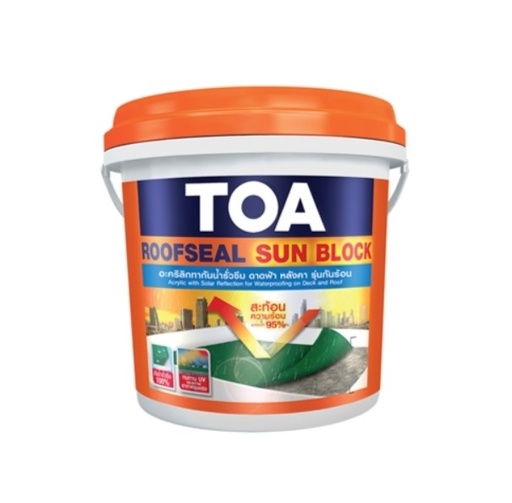 [1000938] กันซึมดาดฟ้า-หลังคา 1 GL ROOFSEAL SUN BLOCK Cream TOA